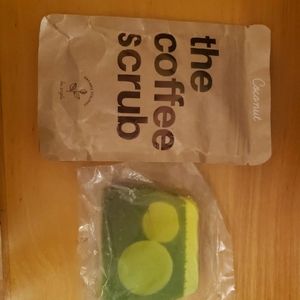 Lush baked Alaska soap & coffee scrub